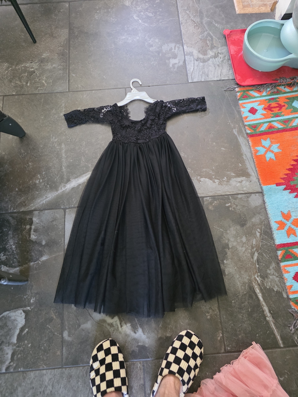 Black Lace & Tulle Girls' Dress